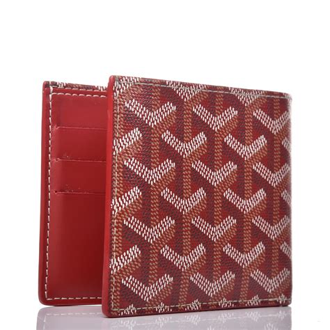 goyard bifold wallet red|Goyard wallet pricing.